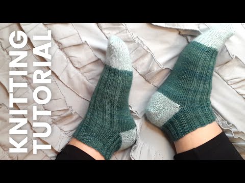 Sock Knitting on 9-inch Circular Needles [Full Tutorial]