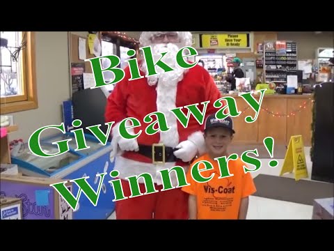 Names drawn for the Bike Giveaway!