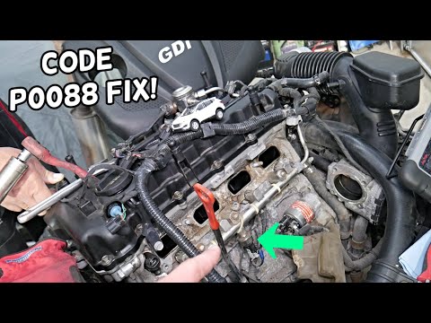 HYUNDAI SANTA FE CODE P0088 FUEL RAIL SYSTEM PRESSURE, CHECK ENGINE LIGHT ON FIX