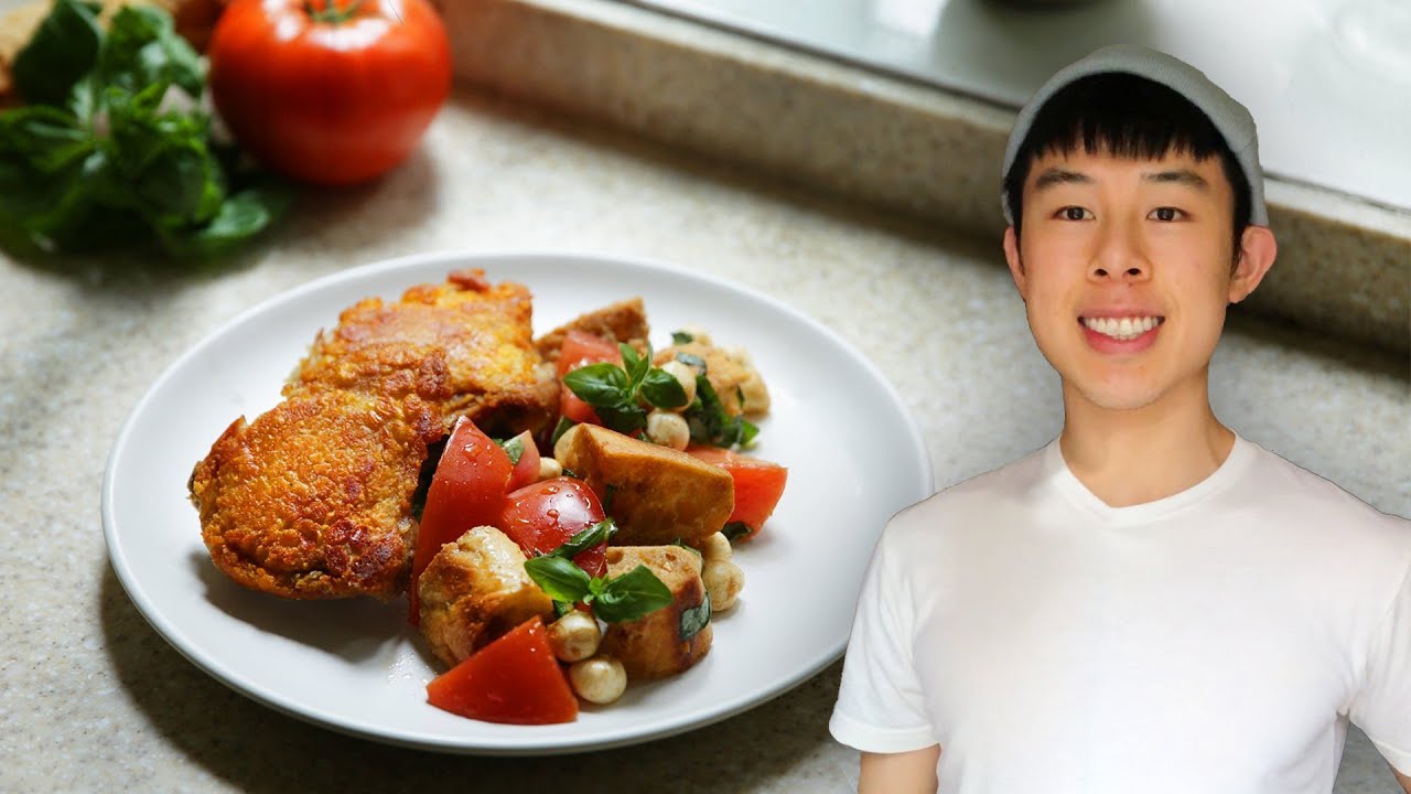 Alvin's Crispy Chicken Thighs and Caprese Bread Salad - Presented by Tasty and Ajinomoto Co, Inc.