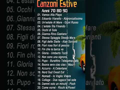Tormentoni estivi anni ’70 ’80 ’90 🤳 Le canzoni estive italiane più belle degli anni 70 80 90