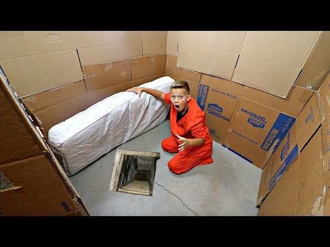 Box Fort PRISON! 24 hours to ESCAPE!!