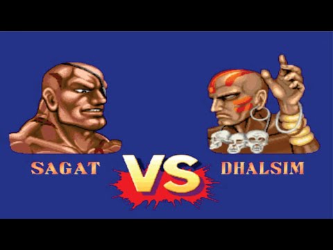 Sagat Vs Dhalsim Street Fighter ll (Hardest) Battle Match (Street Fighter Lovers)
