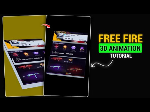 Free Fire Profile 3D Animation Tutorial | Free Fire 3D Animation Edit Whit Prisma 3D