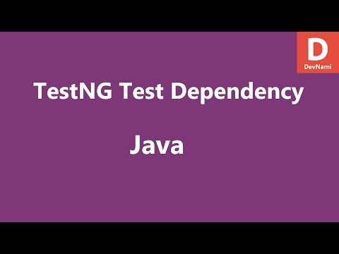 Java TestNG Dependency
