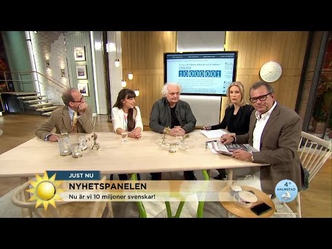 Här blir vi 10 miljoner! "Lite förvånad är man ju" - Nyhetsmorgon (TV4)