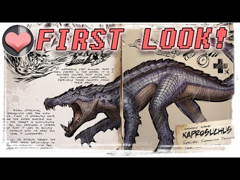 REAL FIRST LOOK! New Dino: Kaprosuchus in update 248 - ARK: Survival Evolved