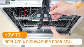 Leaking dishwasher? How to replace a Bosch dishwasher 3 sided door seal