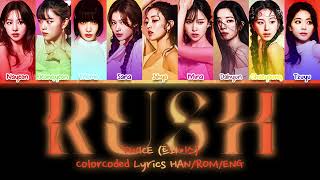 Download lagu TWICE 'RUSH' ColorCoded Lyrics HAN/ROM/ENG | MyungChae mp3