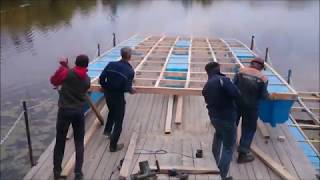 Из чего сделать поплавки для понтона