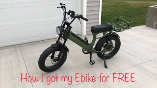 How I got my electric bike or Ebike for FREE?