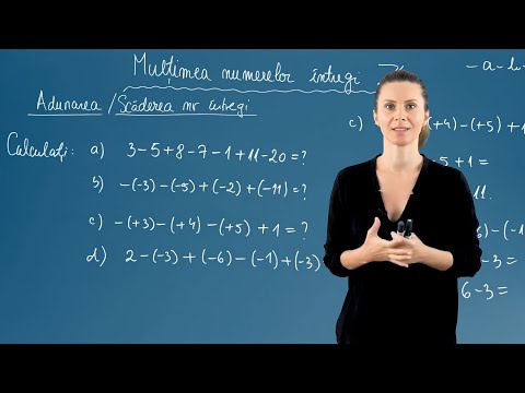 Adunarea / Scăderea numerelor întregi - Exerciții - Matematică - Clasa a VI-a