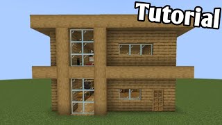 Minecraft: How To Build a Small Modern House Tutorial (Easy)