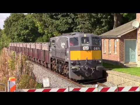 IE locos 085 & 081 on Tara Mines trains - 18th September 2017