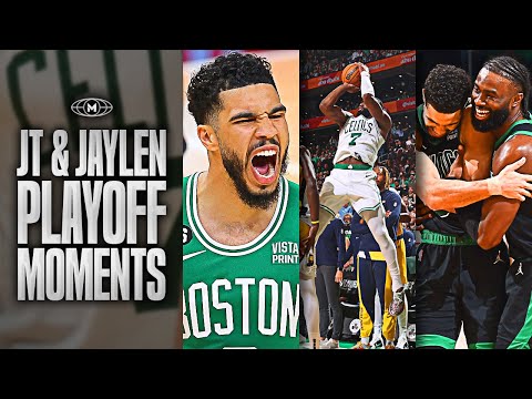 20 Minutes Of Jayson Tatum & Jaylen Brown Playoff Moments 🍀