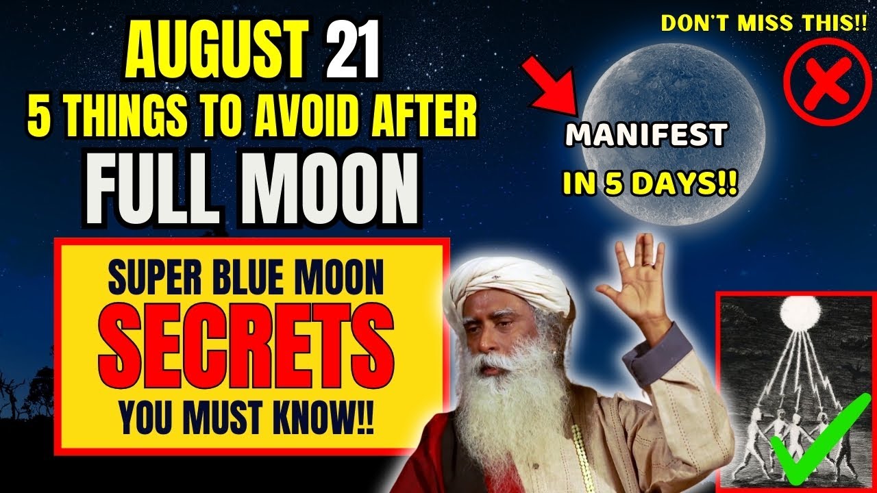 ✅TONIGHT Will MAKE Or BREAK YOUR Next 6 Months | SUPER BLUE FULL MOON AUGUST 2024