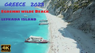 Greece - Drone over Egremni Wild Beach