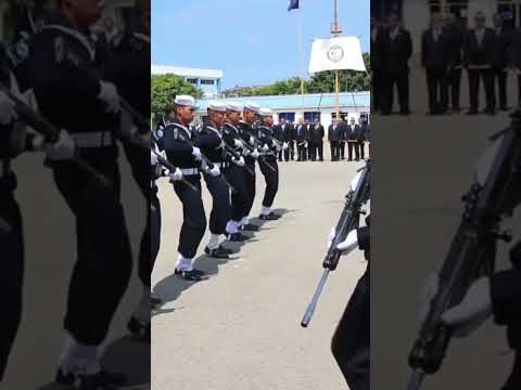 Guardia de Honor Escuela de Grumetes Contramaestre Juan Suárez en Salinas, Santa Elena, #Ecuador