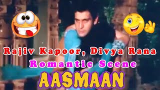 Rajiv Kapoor, Divya Rana Romantic Scene from Aasmaan || Action Hindi Movie