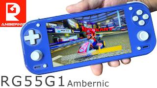 ANBERNIC RG 55G1 実機徹底感想レビュー 中華ゲーム機老舗アンバーニックの新商品Handheldのご紹介 RG55G1で多くのエミュレーターでテストしたりベンチマークもします