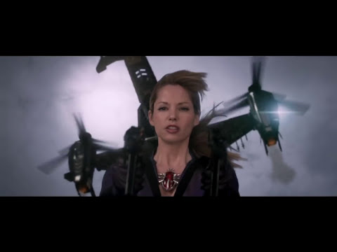 Trailer still: New York simulation where the Axemen advance through snow and sparks