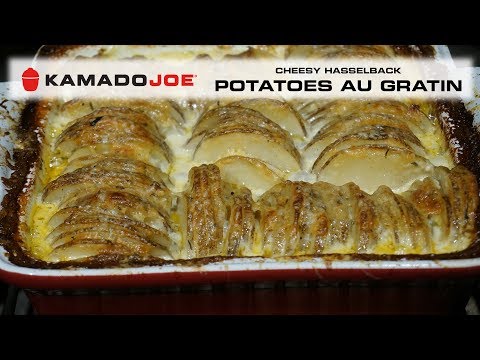 Kamado Joe Cheesy Hasselback Potatoes Au Gratin