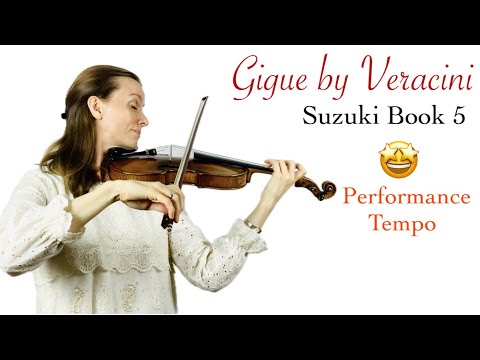 Gigue by Veracini - Suzuki Book 5 - in Performance Tempo!