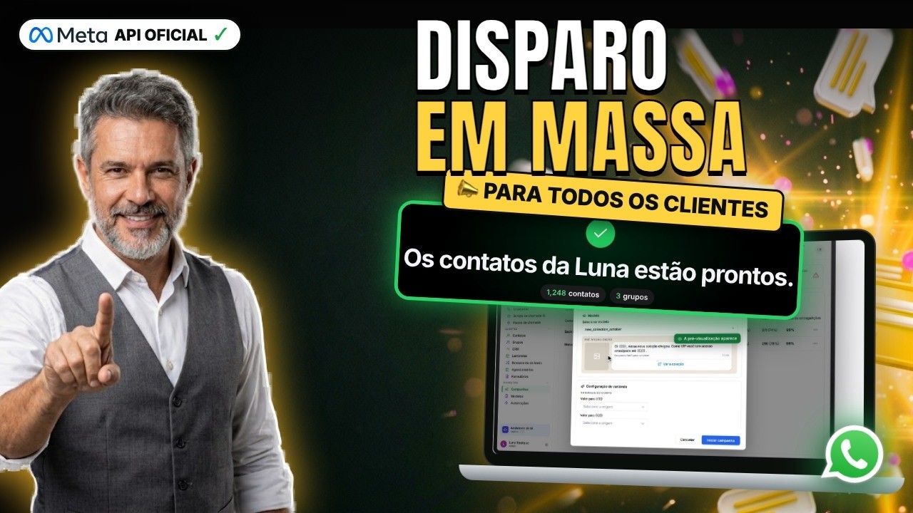 Disparo em massa WhatsApp API — tutorial em português
