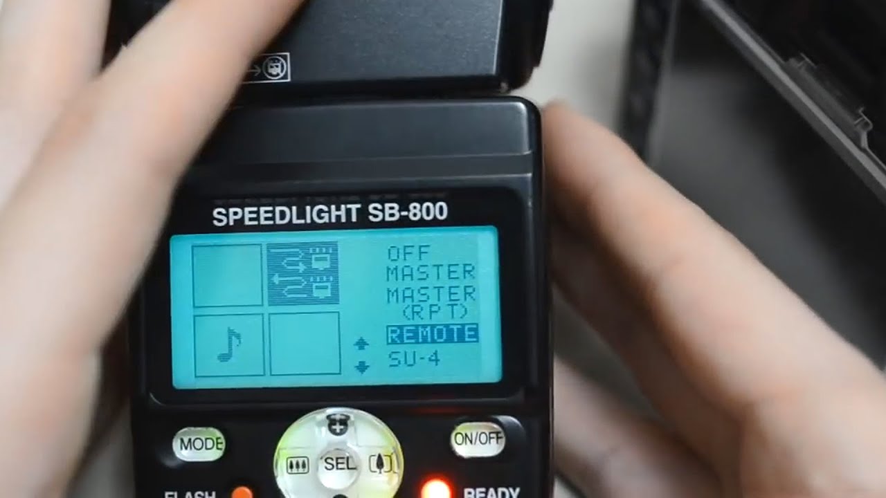 Nikon SB-800 CLS Remote Flash Settings