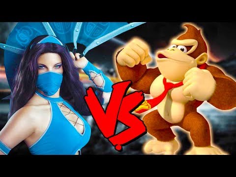 Kitana Vs Donkey Kong Army - Epic Battle - Mortal Kombat Costume Skin Mod
