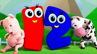 One Two Buckle My Shoe | 3D Nursery Rhymes | Kids Songs