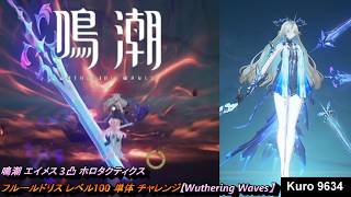 鳴潮 エイメス 3凸 ホロタクティクス フルールドリス レベル100 単体 チャレンジ【Wuthering Waves】