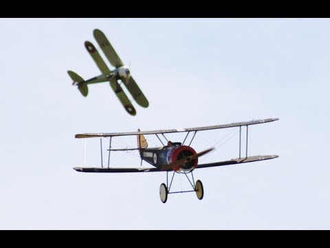 DAWN PATROL GIANT RC WW1 SCOUT / FIGHTERS AT WESTON PARK INTERNATIONAL AIRSHOW - 2017