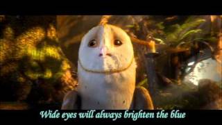 Owl city - To the sky - lyrics on screen