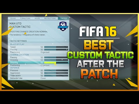 FIFA 16 AFTER PATCH BEST CUSTOM TACTIC TUTORIAL / Best Defense & Best Attack / Tips & Tricks