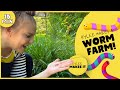 Kylee Makes a Worm Farm | Outdoor Play and Learning in Nature for Kids! Create DIY Worm Jar
