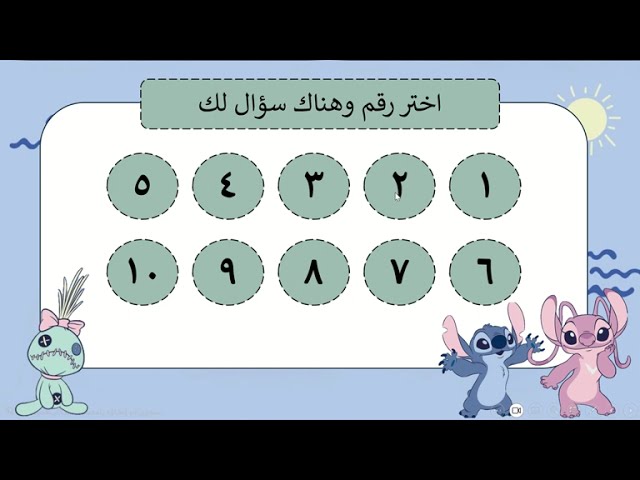 لعبة تفاعلية ستيتش وانجل ppt