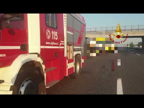 AUTOSTRADA A1. INCIDENTE TRA I CASELLI DI MODENA NORD E SUD, I SOCCORSI