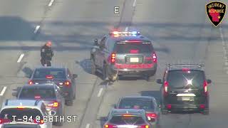 Wild turkey causes traffic jam on Milwaukee interstate