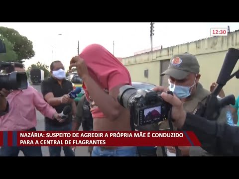 Suspeito de agressão í  própria mãe é conduzido de Nazária para Teresina 04 12 2020