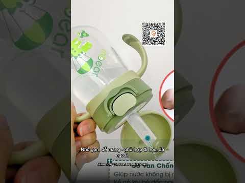 Bình Nước Trẻ Em Inbear 300ml Chống Tràn An Toàn Có Ống Hút Giảm 35000đ