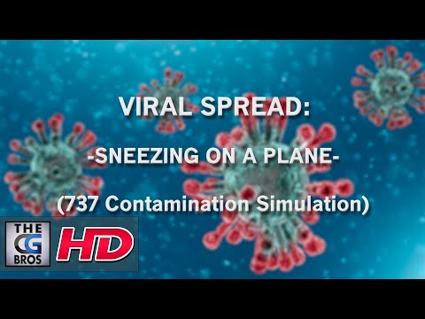 CGI 3D Simulation: "Viral Sneeze: 737 Contamination Simulation" by SIM-BEyant | TheCGBros