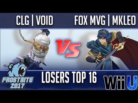 Frostbite 2017 TOP 16 LOSERS - CLG | VoiD (Sheik) vs Echo Fox  MVG | MKLeo (Cloud, Marth)