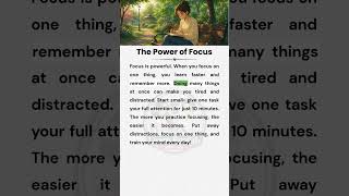 The Power of Focus ✨ | Easy English Story | English Reading and Speaking Practice | #easyenglish