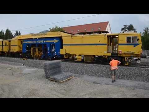 Stopfmaschine im Einsatz