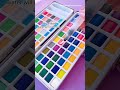 Keep Smiling Watercolor Set 90 Colors Watercolor Satisfying Unboxing Review Colors Painting