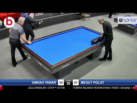 EMRAH YANAR & MESUT POLAT Bilardo Maçı - 2022 ERKEKLER 1.ETAP-10.TUR