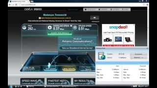 preview picture of video 'Reliance 3G Internet Speed Test'