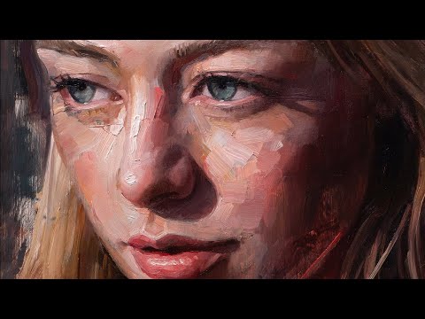 Building Up Form and Sculpting with Paint - A Contemporary Oil Portrait Session