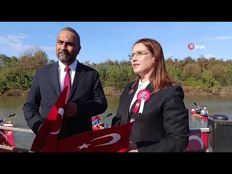 Cumhuriyet coşkusu kanolarla Bartın Irmağı'na taşındı 🇹🇷